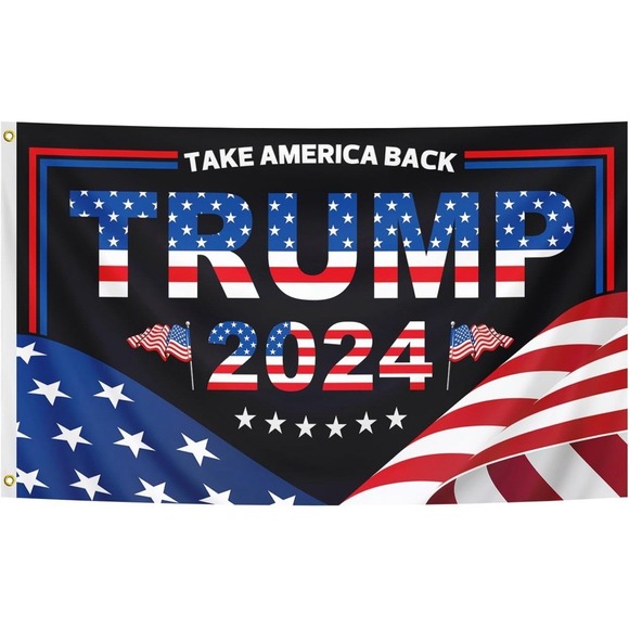 Trump 2024 Flag 3X5 FT President Trump Flag Take Back America Campaign Banner T2 - Picture 1 of 3